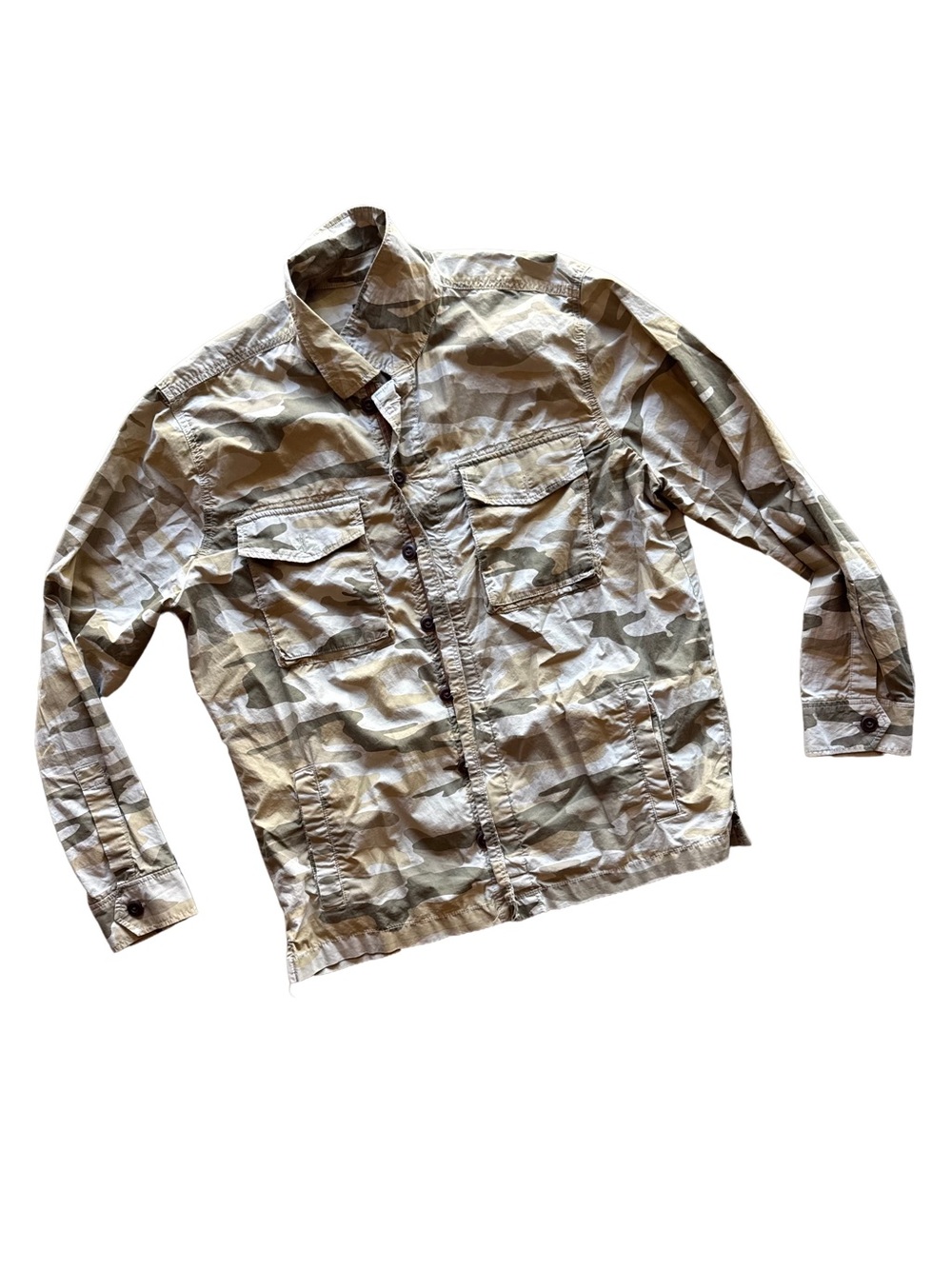 Lucky Brand Men's Camouflage Field Jacket - Tan Camo